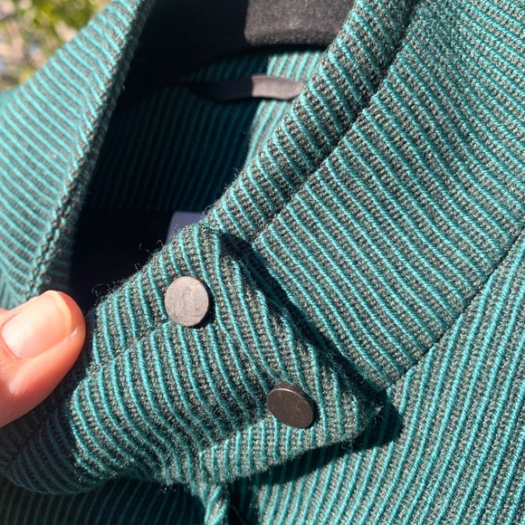 AKRIS green 100% wool zipper jacket size 10 - Picture 5 of 16